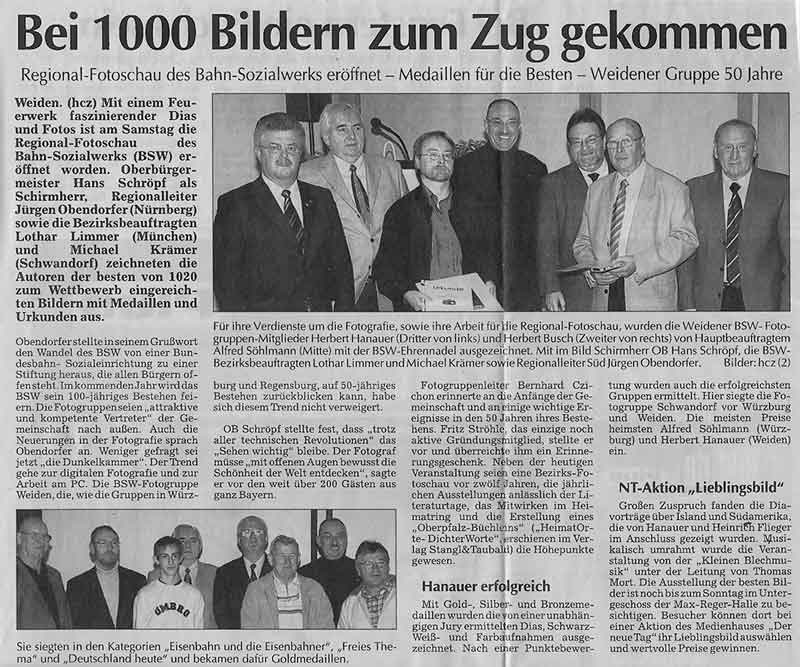 Regional Fotoschau 2003 in Weiden