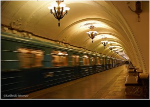 In der U-Bahn MOSKAU